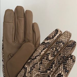 ASOS faux animal print gloves